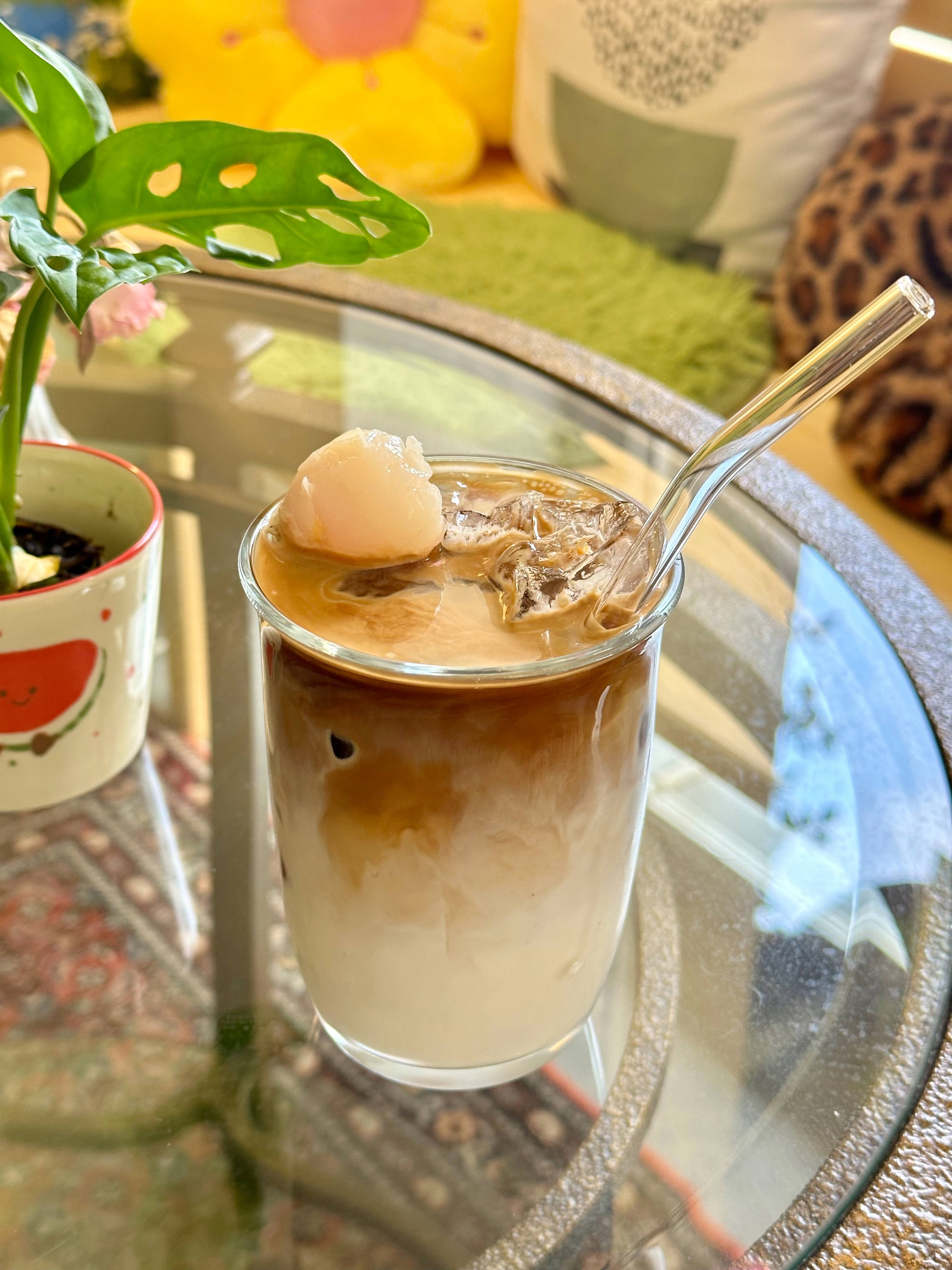 Cremiger Lychee-Latte